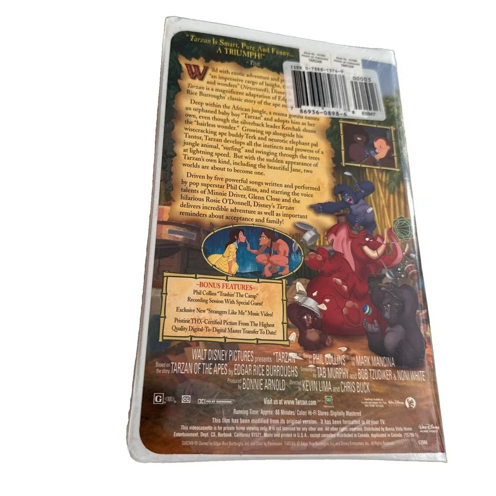 Tarzan - New & Sealed! VHS 1999 Disney Video Tape Movie Eckerd New Tags